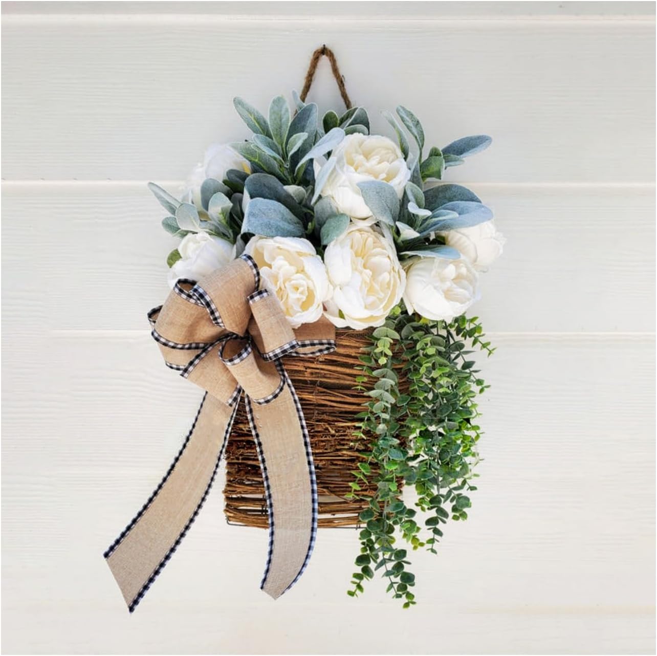 Farship 14Inch Spring Wreath Basket Door Basket