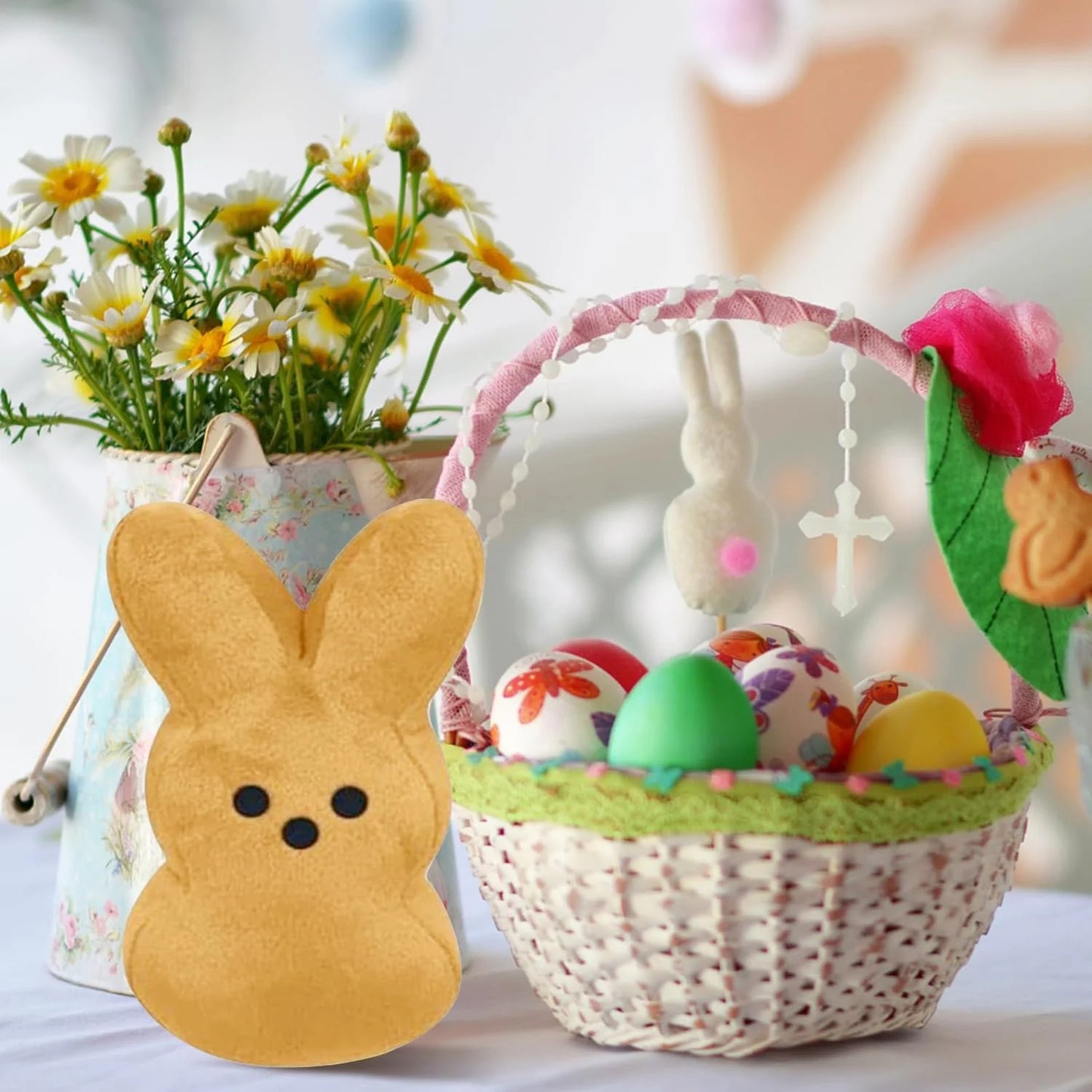 Farship Easter Bunny Plush Toys 6Pcs Easter Peep Plush