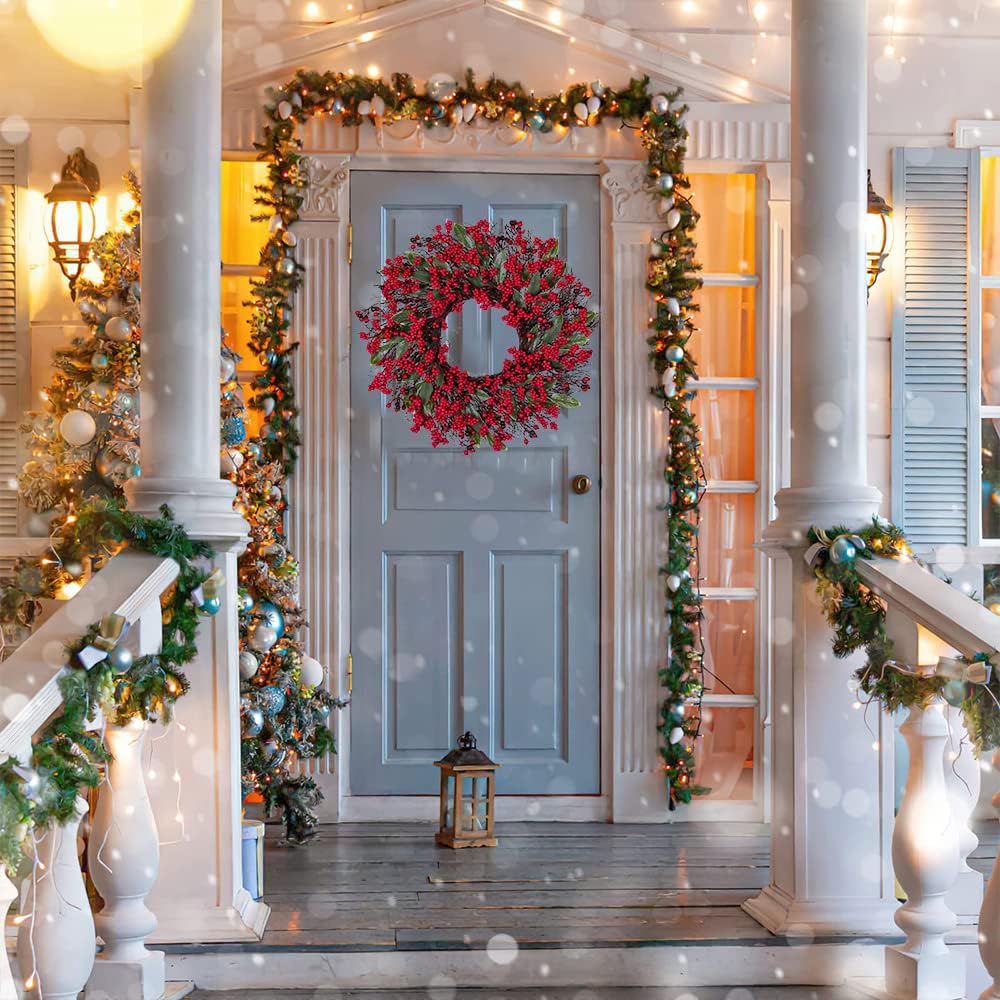 Farship 22'' Christmas Wreaths Red Berry Wreath