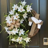 Farship Easter Wreath with Cross 18"
