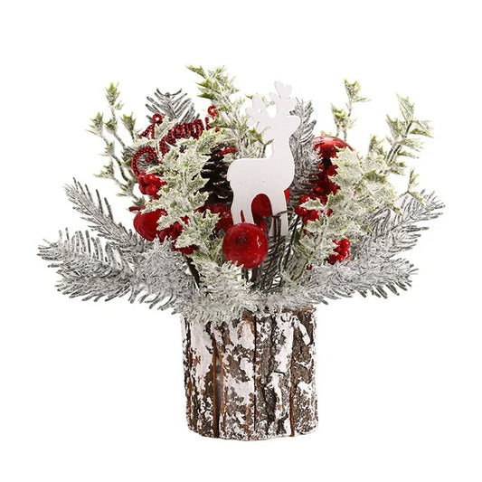 Farship 12'' Christmas Trees Artificial Mini Tabletop Christmas Tree