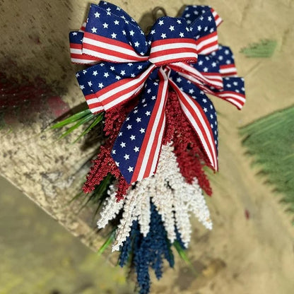 Farship Independence Day Wreath Wheat Garland for July 4th Memorial Day