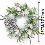 Farship Spring Wreath 18Inch Lambs Ear Wreaths