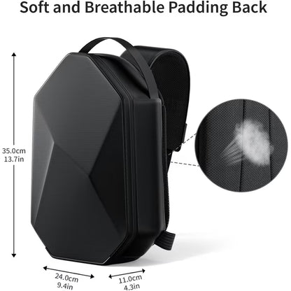 Myecovie VR Carrying Case for Meta Quest 3/Quest 2/Vision Pro/Pico 4, Hard Travel Case Compatible with Most Battery Strap and Controllers Accessories, Crossbody Shoulder Backpack