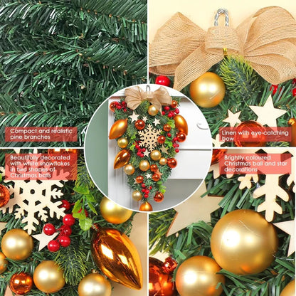 Farship 20'' Christmas Decorations Artificial Christmas Swags