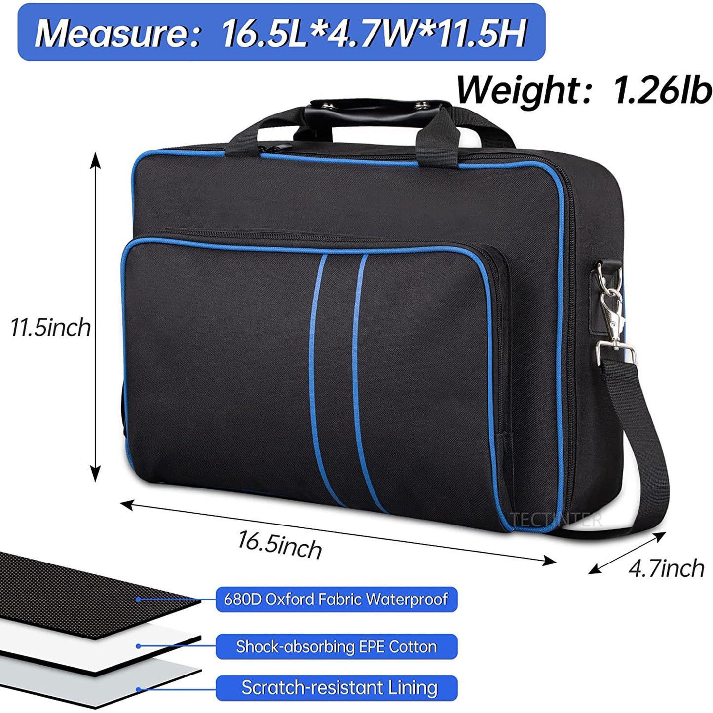 Farship Carrying Case Travel Bag for PS5 PS4