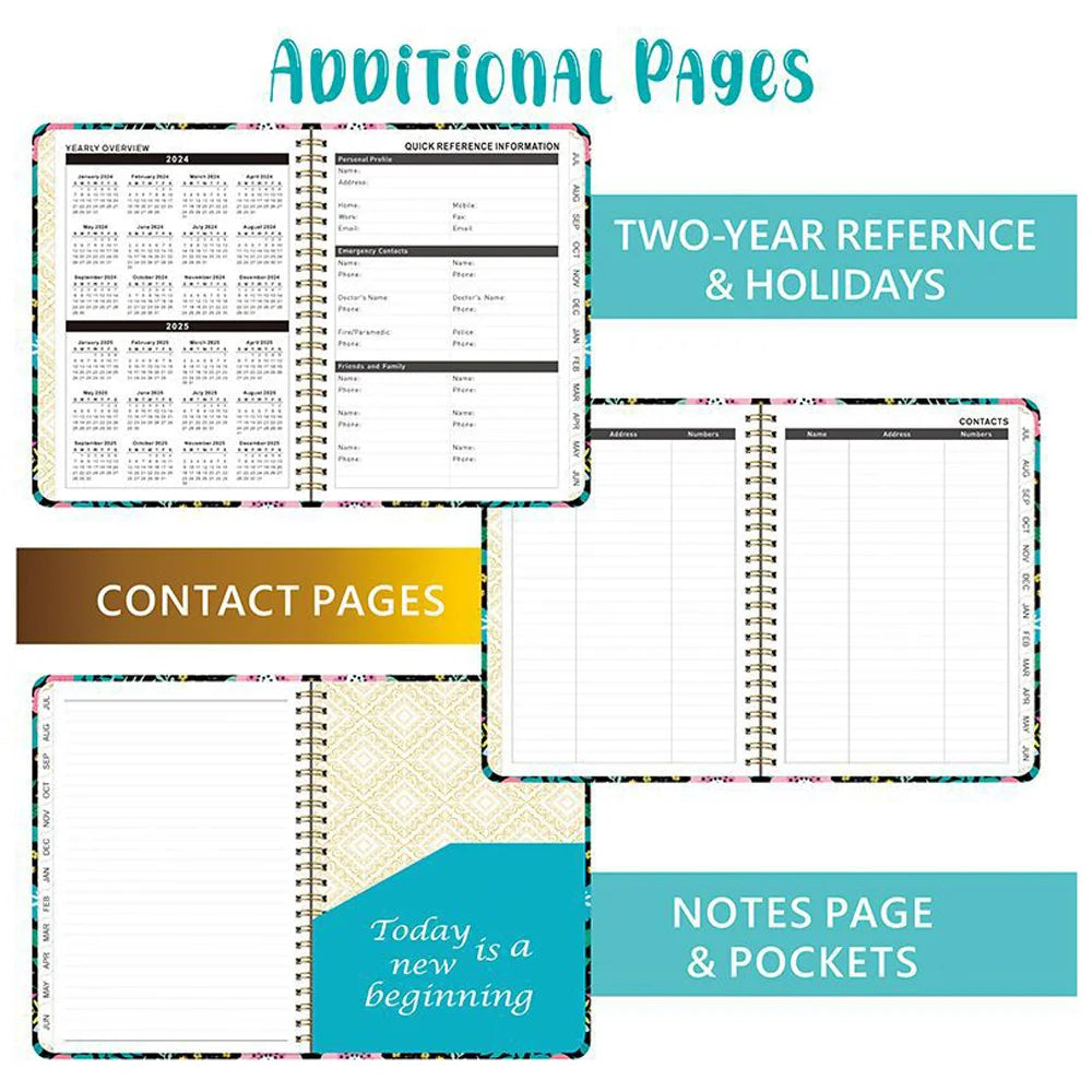 Farship 2024-2025 Planner/Calendar - JUL 2024 - JUN 2025 A5 Coil Notebook