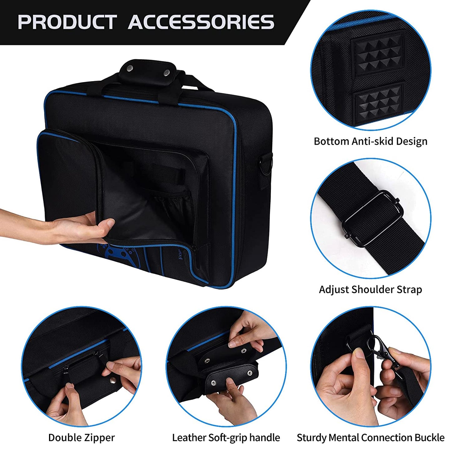 Farship Carrying Case Travel Bag for PS5 PS4