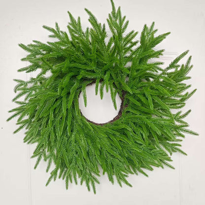 Christmas Flocked Wreath for Front Door-23 inches Outdoor Big Xmas Wreaths Home Articifial Flower Decor for Winter New Year