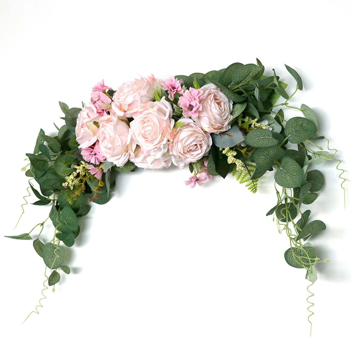 Farship 28" Arch Flower Wreath For Spring Wedding And Parties