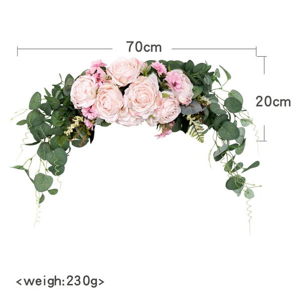 Farship 28" Arch Flower Wreath For Spring Wedding And Parties