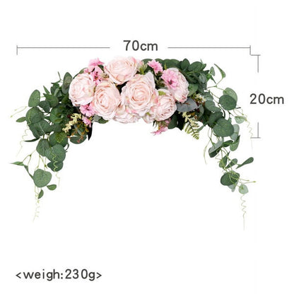 Farship 28" Arch Flower Wreath For Spring Wedding And Parties