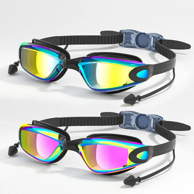 Farship Swim Goggles 2 Pack Anti-fog  for Adult Women Men Teen Youth